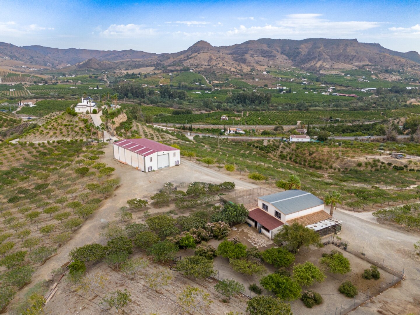 Incredible finca sits on vast private grounds in the midst of rolling hills of Pizarra, Malaga