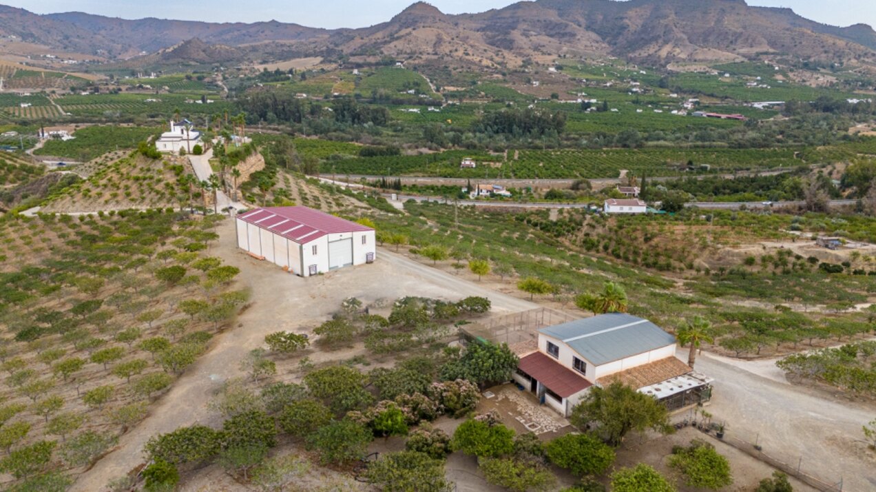 Incredible finca sits on vast private grounds in the midst of rolling hills of Pizarra, Malaga