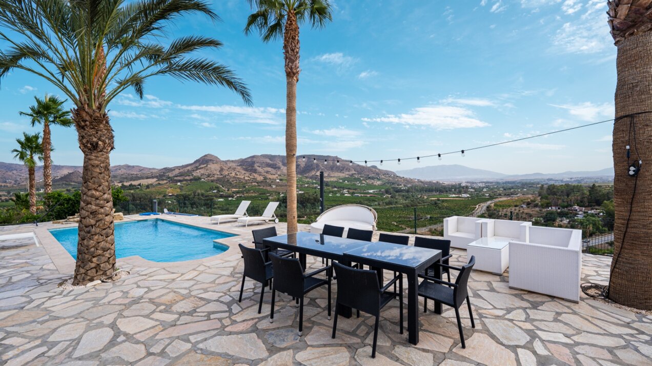 Incredible finca sits on vast private grounds in the midst of rolling hills of Pizarra, Malaga