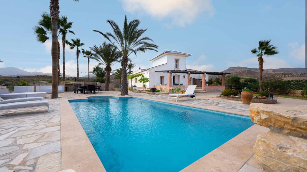 Incredible finca sits on vast private grounds in the midst of rolling hills of Pizarra, Malaga