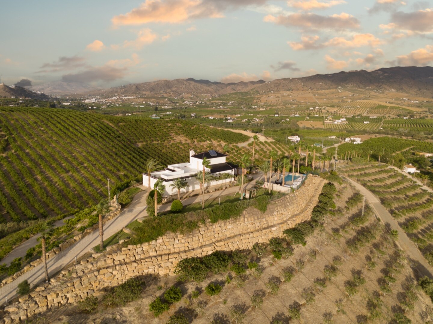 Incredible finca sits on vast private grounds in the midst of rolling hills of Pizarra, Malaga
