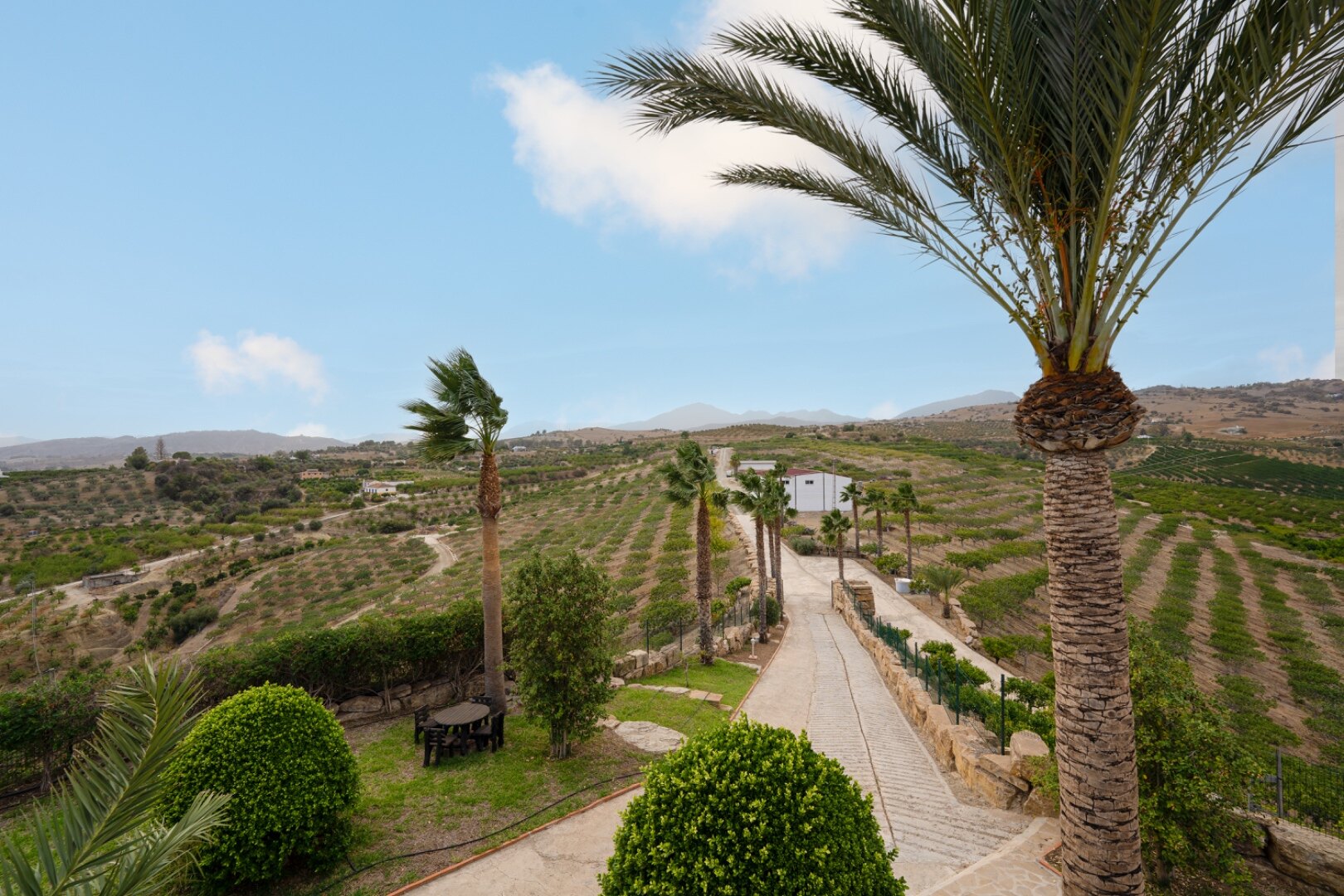 Incredible finca sits on vast private grounds in the midst of rolling hills of Pizarra, Malaga