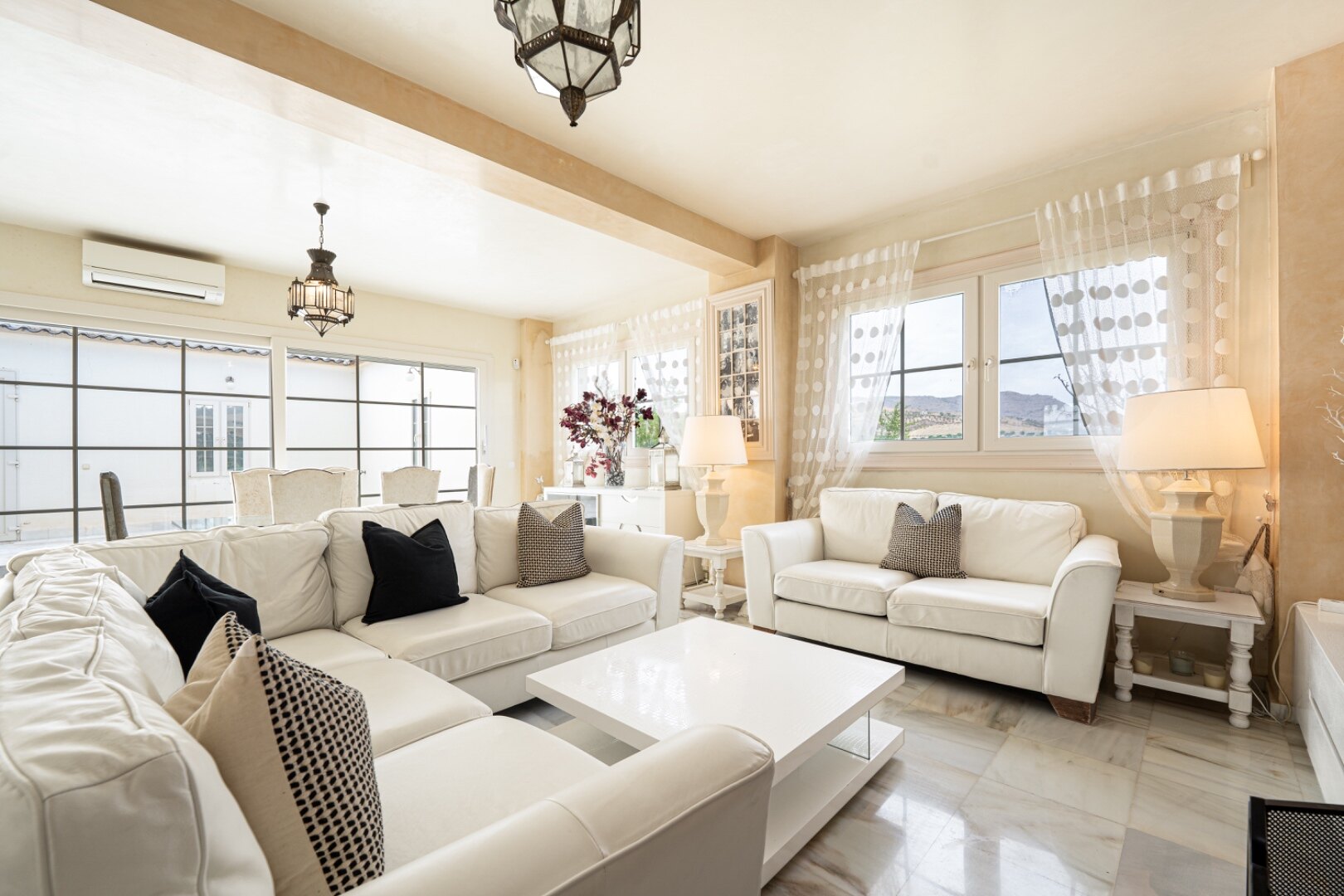 Incredible finca sits on vast private grounds in the midst of rolling hills of Pizarra, Malaga