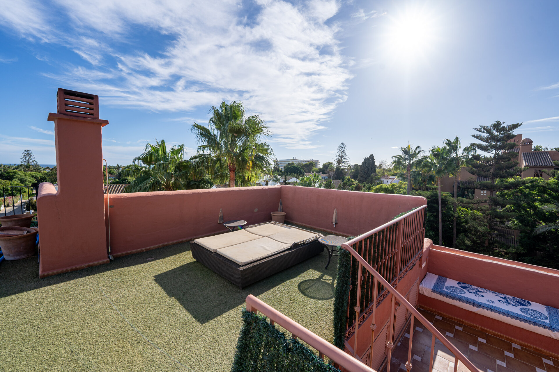 Palatial duplex penthouse sits atop its throne in one of Esteponas most exclusive gate communities