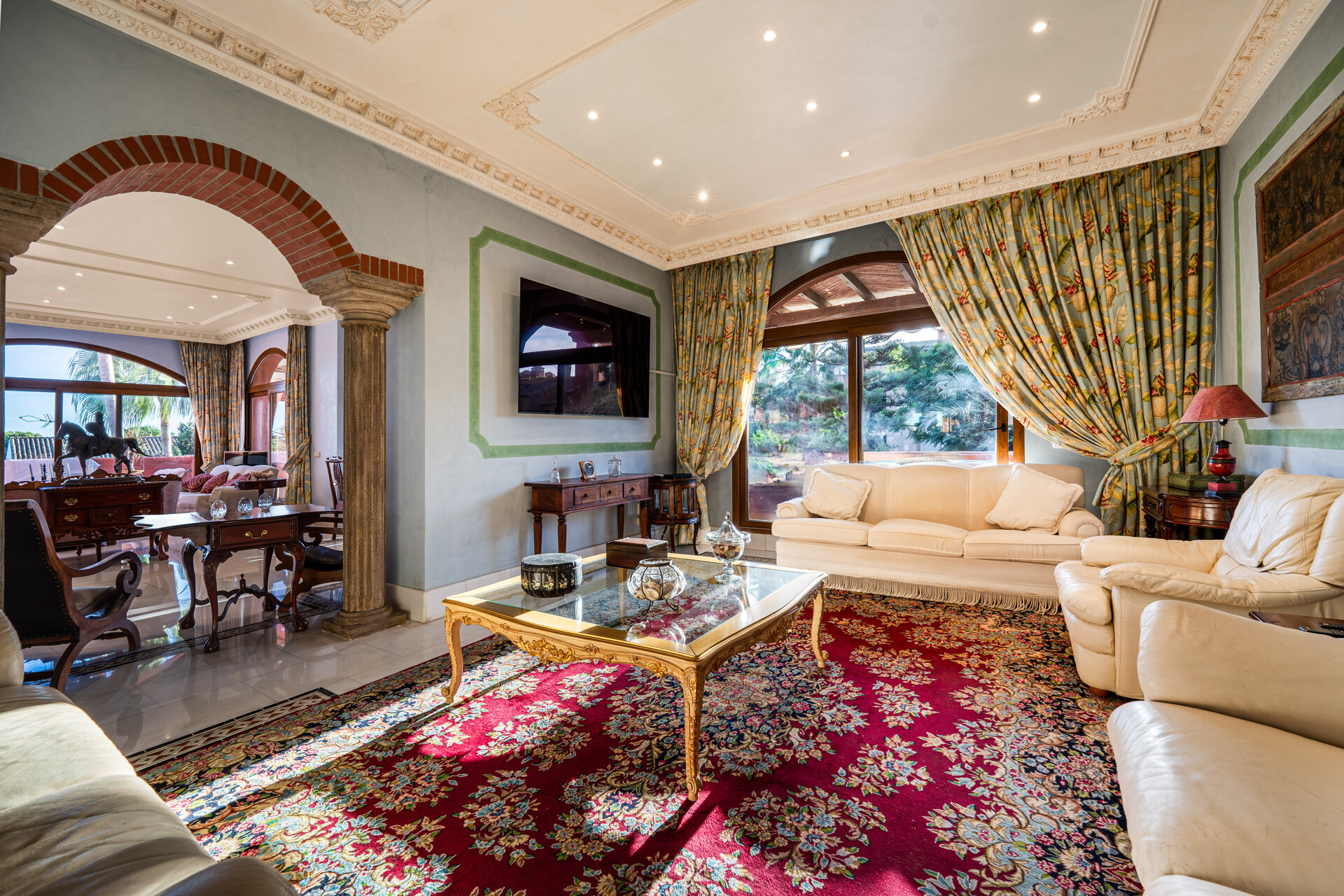 Palatial duplex penthouse sits atop its throne in one of Esteponas most exclusive gate communities