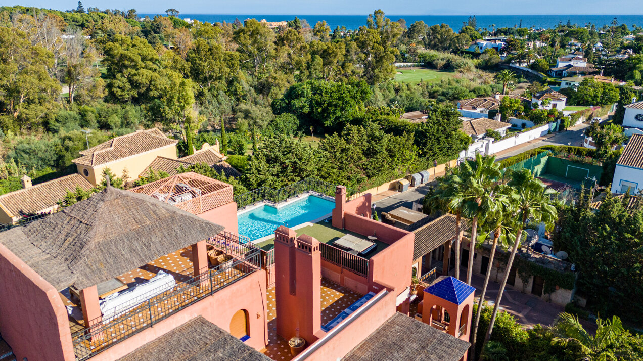 Palatial duplex penthouse sits atop its throne in one of Esteponas most exclusive gate communities