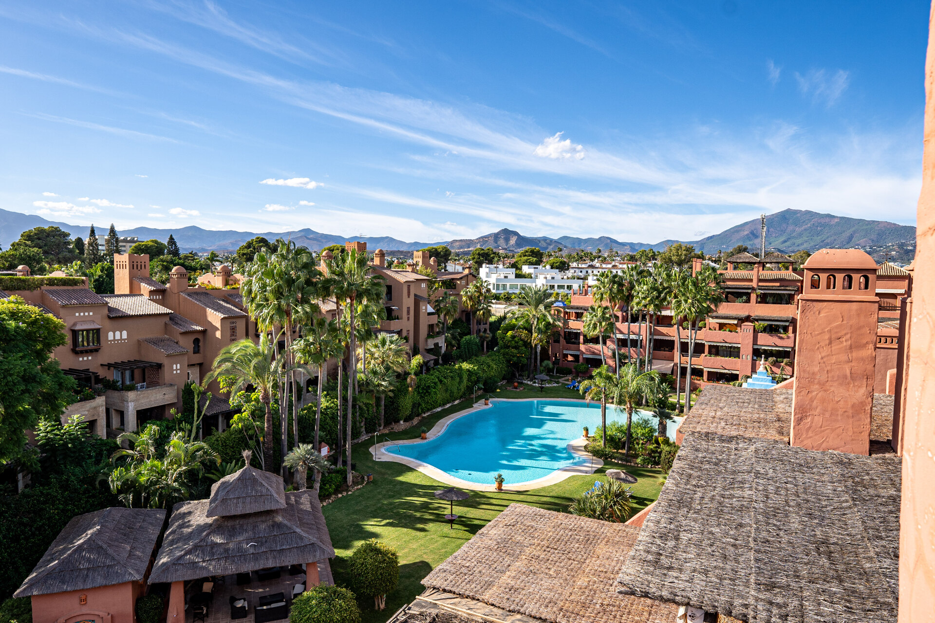 Palatial duplex penthouse sits atop its throne in one of Esteponas most exclusive gate communities