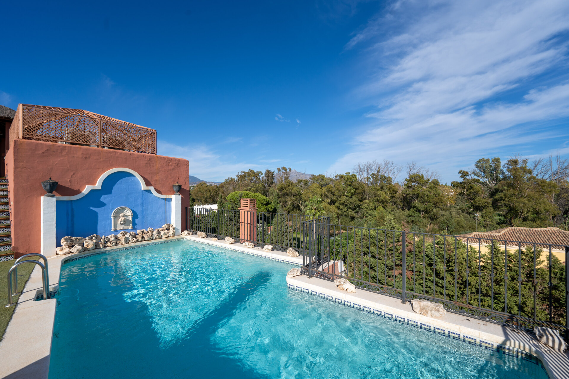 Palatial duplex penthouse sits atop its throne in one of Esteponas most exclusive gate communities