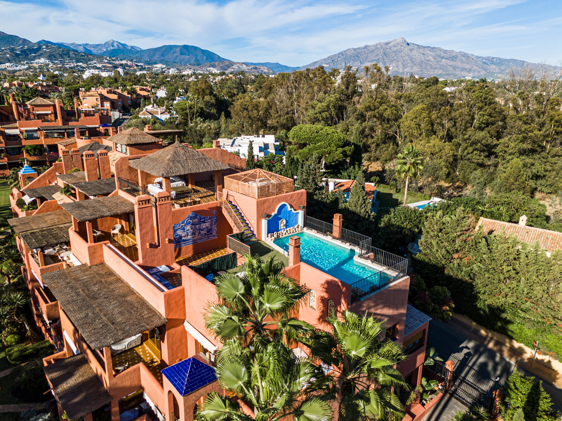 Palatial duplex penthouse sits atop its throne in one of Esteponas most exclusive gate communities