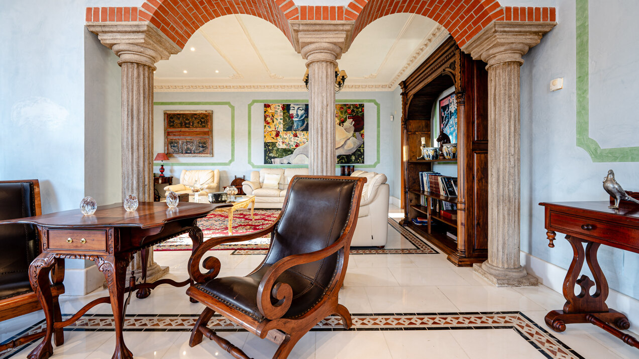 Palatial duplex penthouse sits atop its throne in one of Esteponas most exclusive gate communities