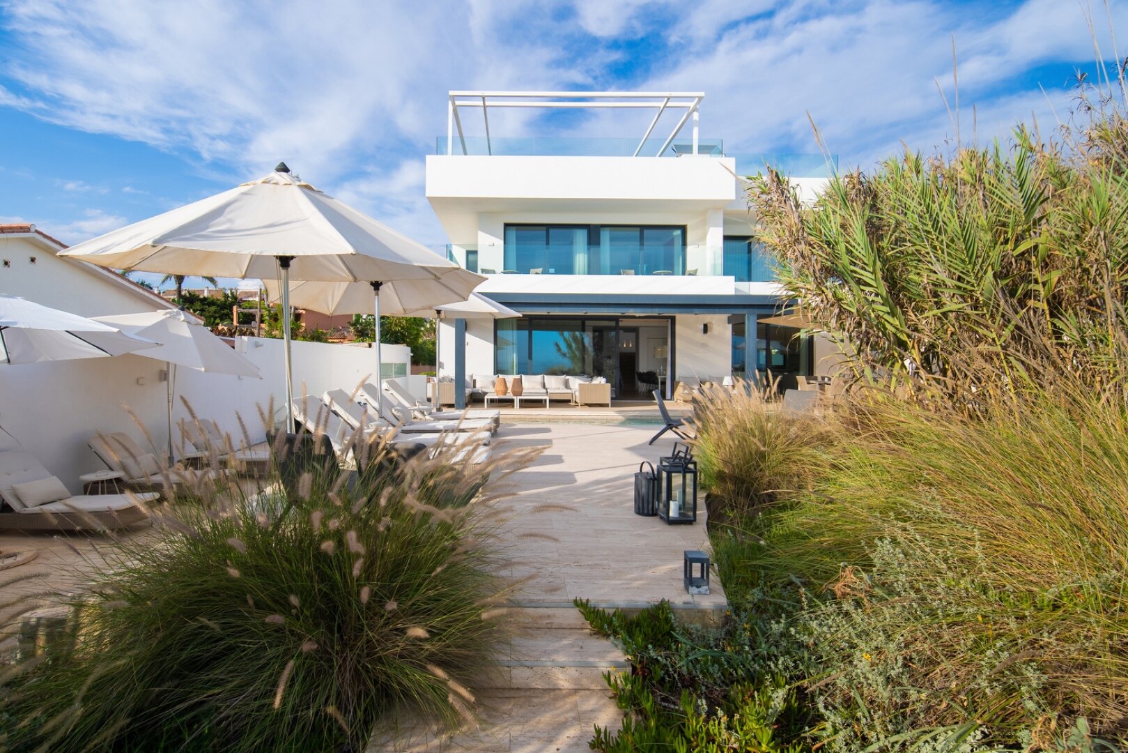 Divine, sleek & modern beachfront villa with mesmerizing views is the perfect idyllic property