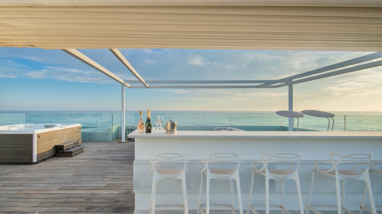 Divine, sleek & modern beachfront villa with mesmerizing views is the perfect idyllic property