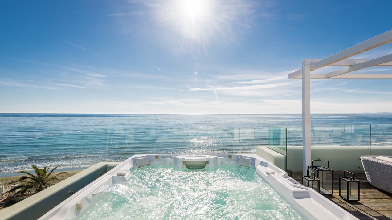 Divine, sleek & modern beachfront villa with mesmerizing views is the perfect idyllic property