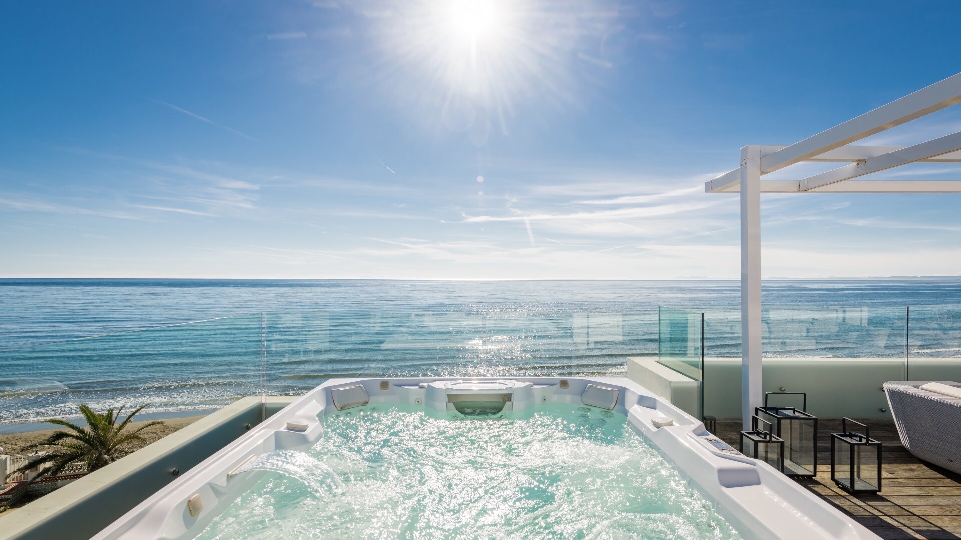 Divine, sleek & modern beachfront villa with mesmerizing views is the perfect idyllic property