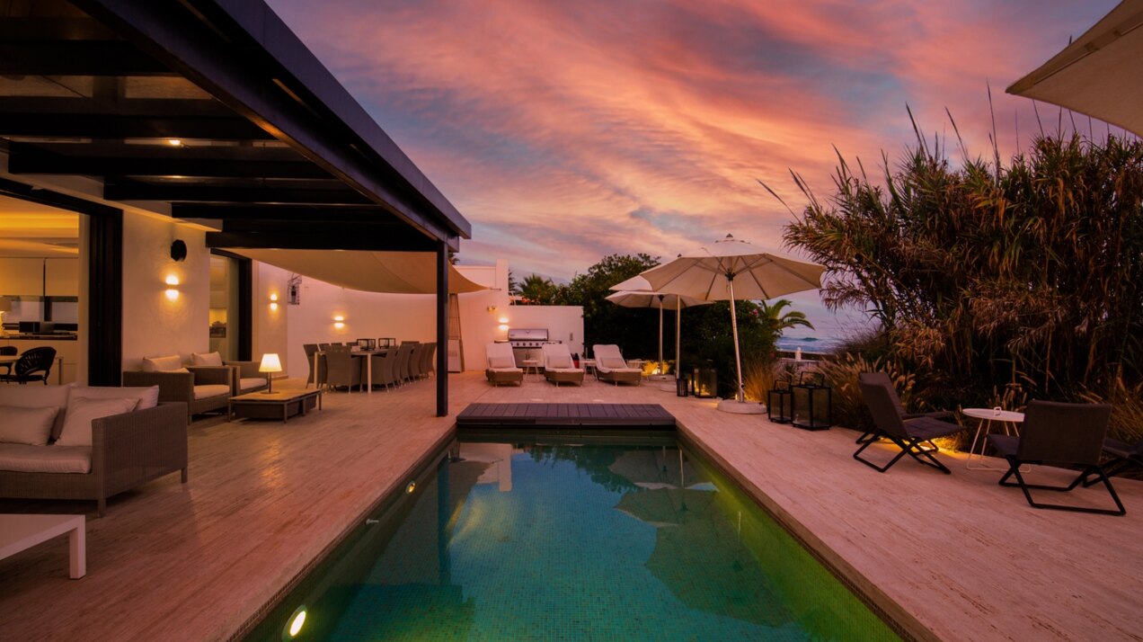 Divine, sleek & modern beachfront villa with mesmerizing views is the perfect idyllic property