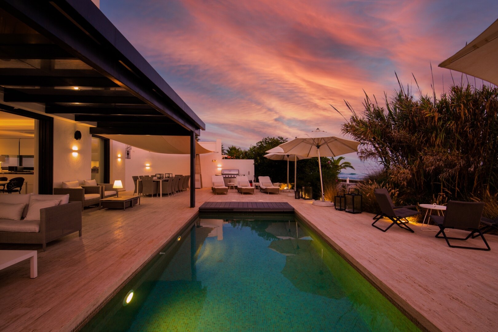 Divine, sleek & modern beachfront villa with mesmerizing views is the perfect idyllic property