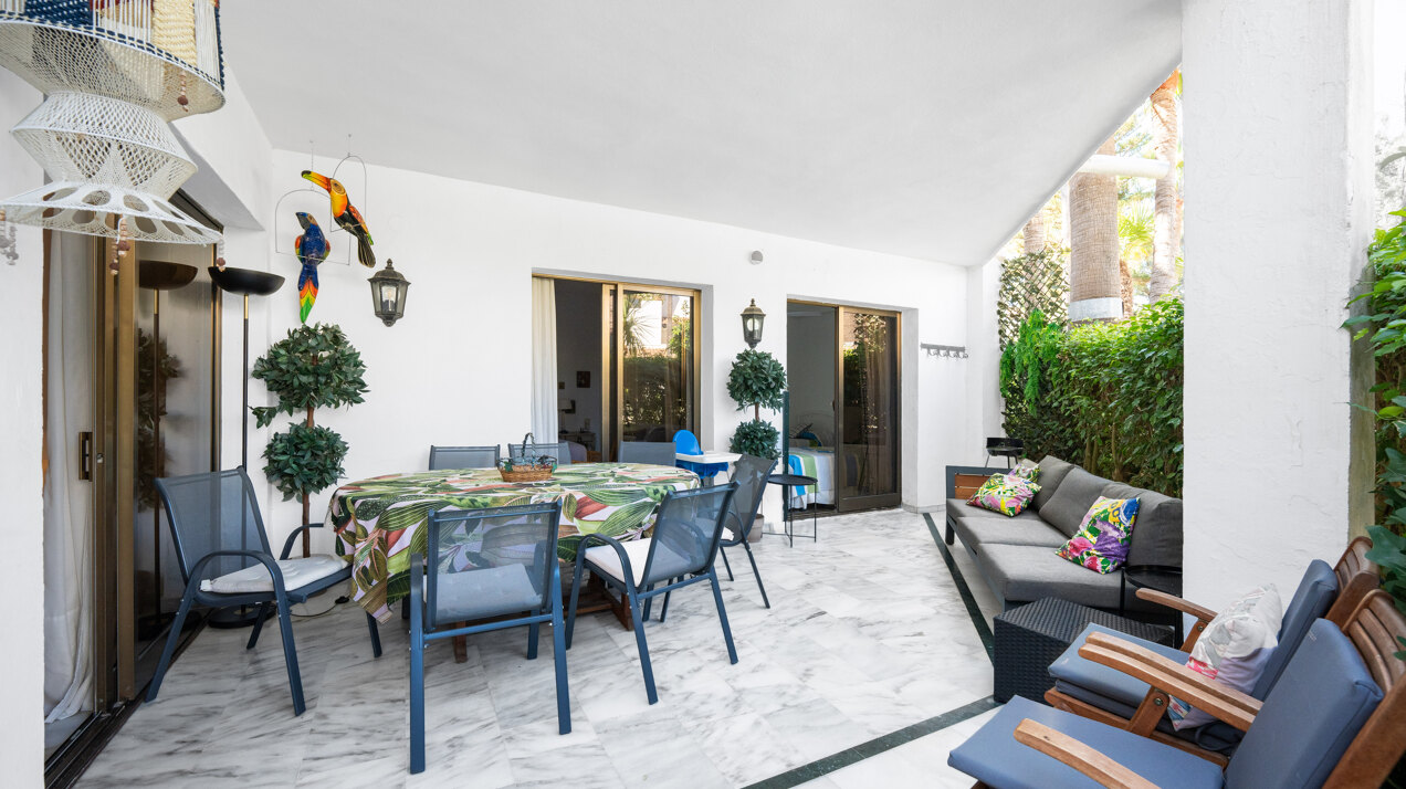 Ground floor beachfront apartment in stylish gated community is a great investment opportunity!