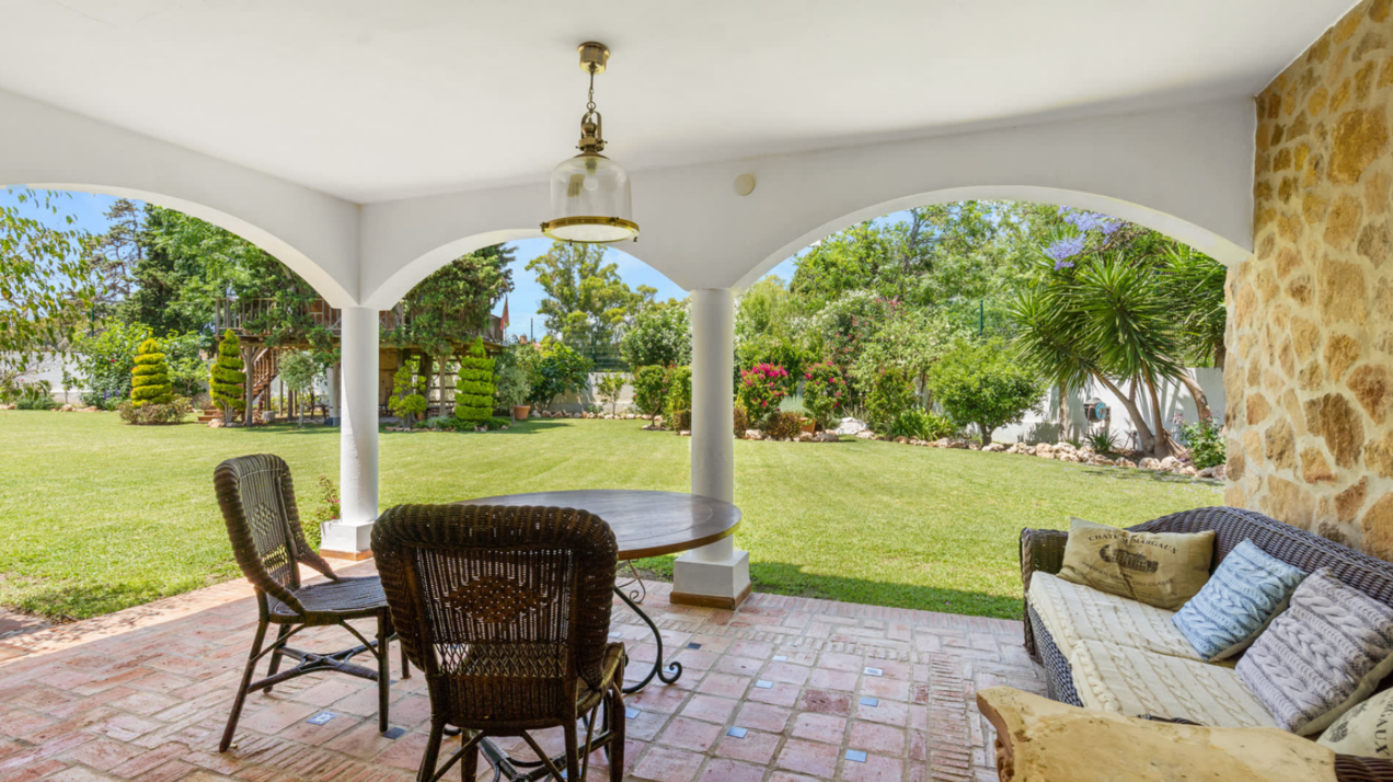 Remarkable 4 bedroom golfside villa in Guadalmina Baja exhibits eclectic flair and Andalucia charm