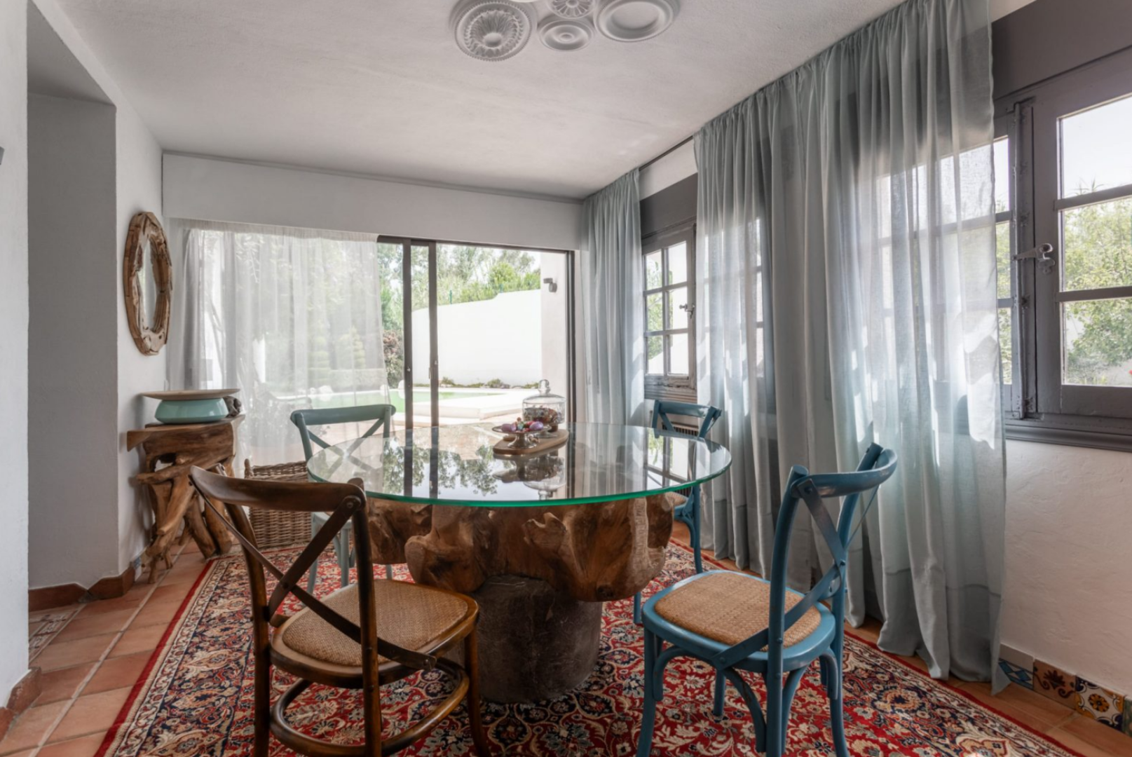 Remarkable 4 bedroom golfside villa in Guadalmina Baja exhibits eclectic flair and Andalucia charm