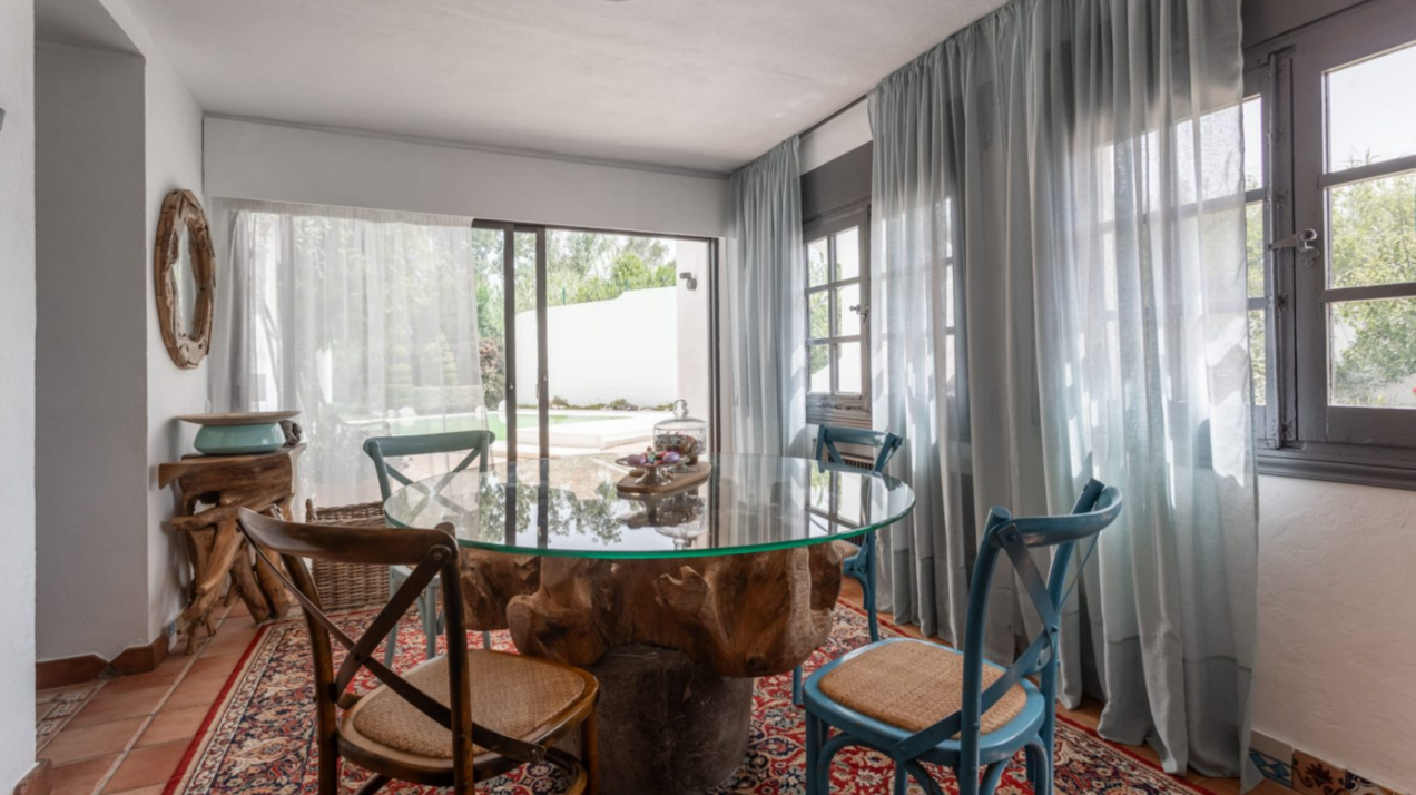 Remarkable 4 bedroom golfside villa in Guadalmina Baja exhibits eclectic flair and Andalucia charm