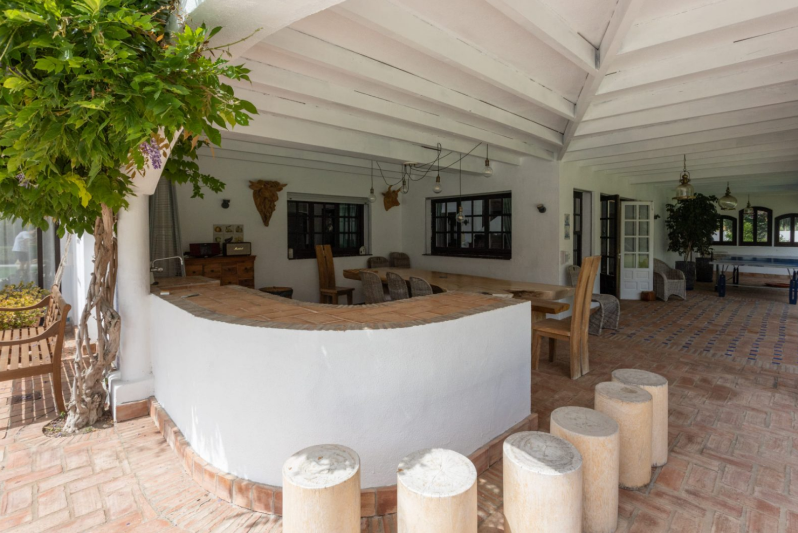 Remarkable 4 bedroom golfside villa in Guadalmina Baja exhibits eclectic flair and Andalucia charm