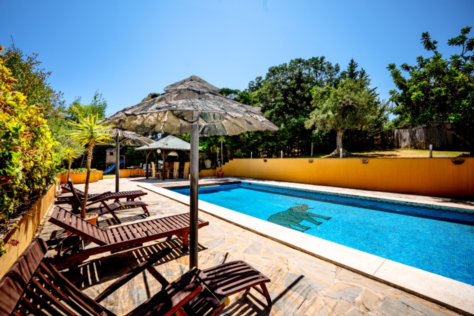 Stunning wooden country finca sits on the outskirts of Monda and its historic castle