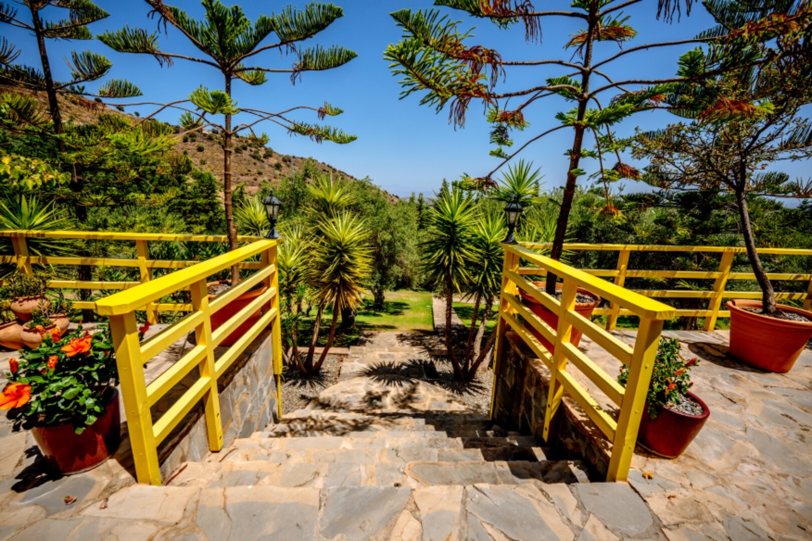 Stunning wooden country finca sits on the outskirts of Monda and its historic castle