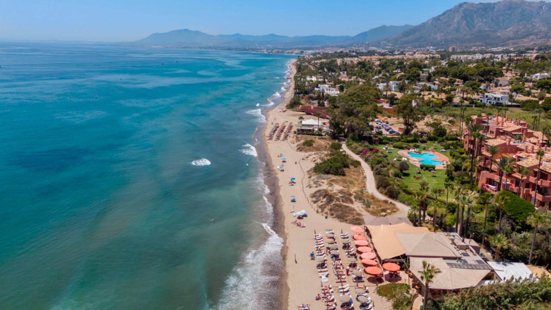 Stunning frontline townhouse with unobstructed views of glorious beaches and sparkling Mediterranean