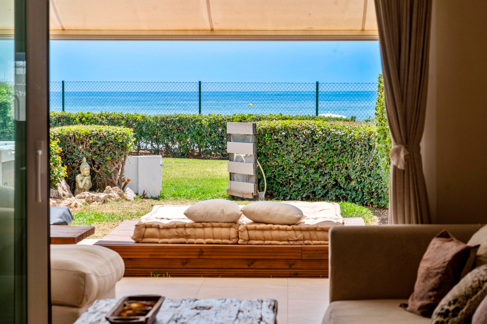 Stunning frontline townhouse with unobstructed views of glorious beaches and sparkling Mediterranean