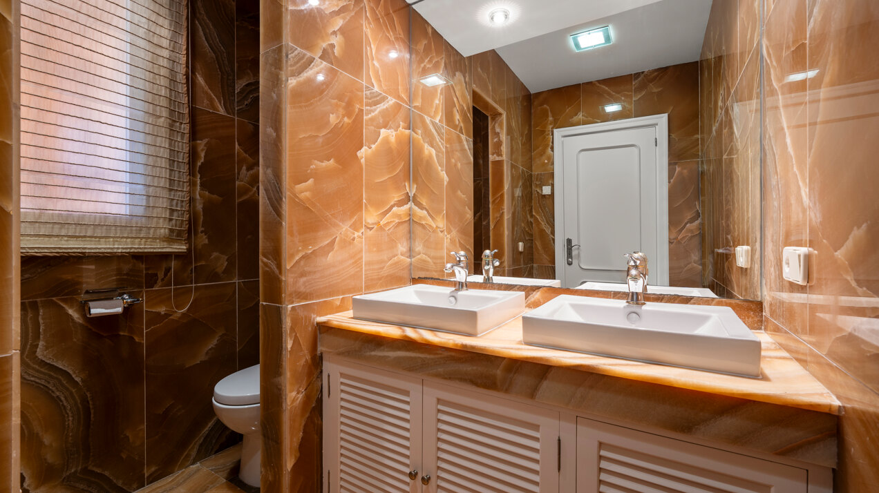 Dynamic 9 bedroom residence takes its beachfront position elegantly on the New Golden Mile