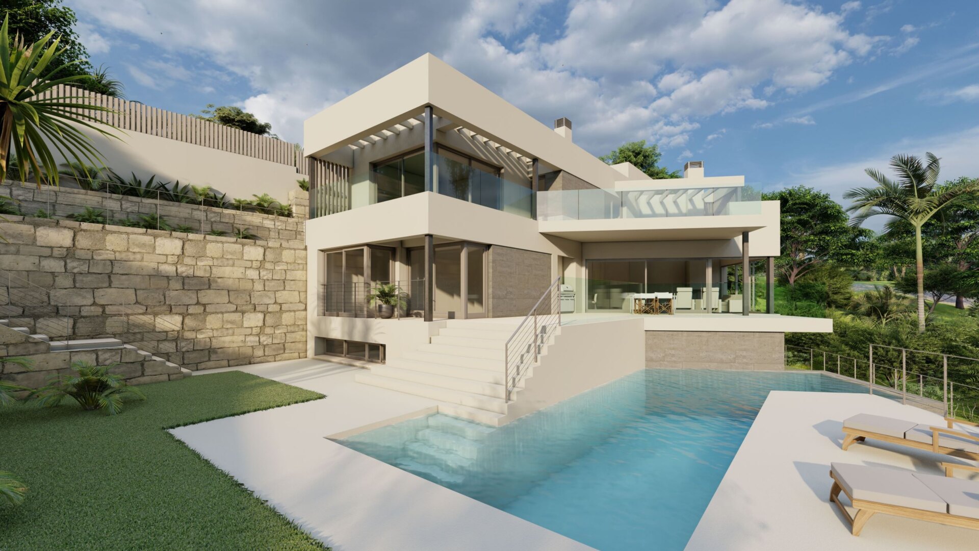 Contemporary modern brand new villa set in glorious countryside yet just minutes from Mijas!