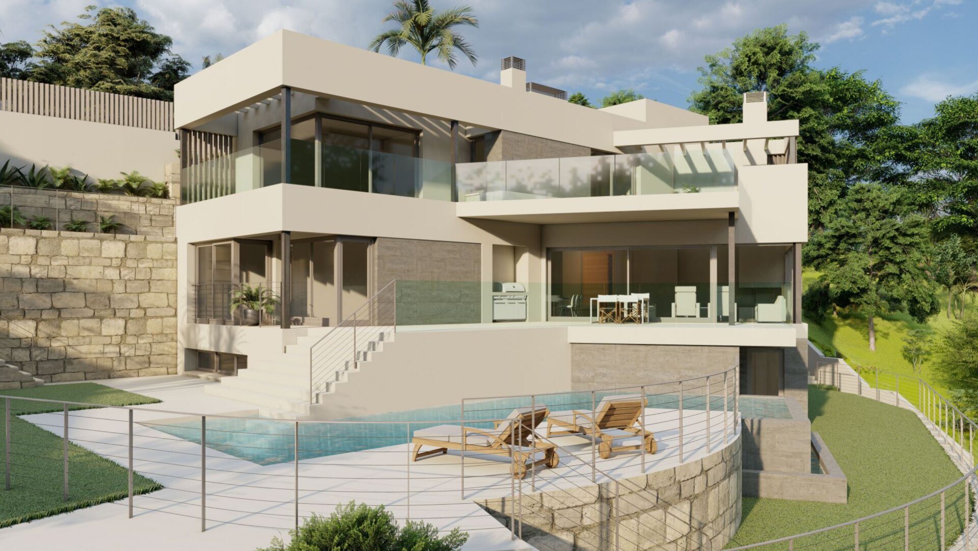 Contemporary modern brand new villa set in glorious countryside yet just minutes from Mijas!