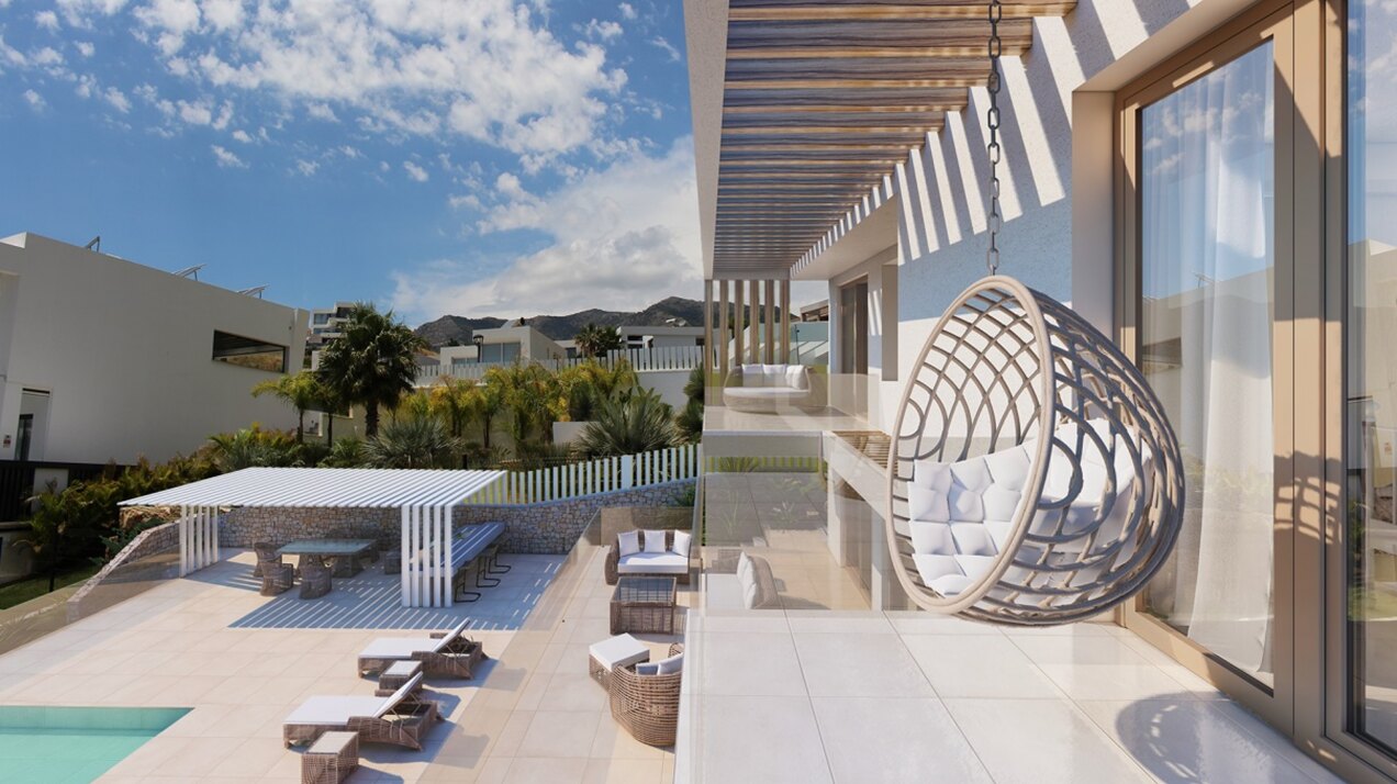 Brand new modern villa with stunning mountain and sea views located in the picturesque Mijas area!