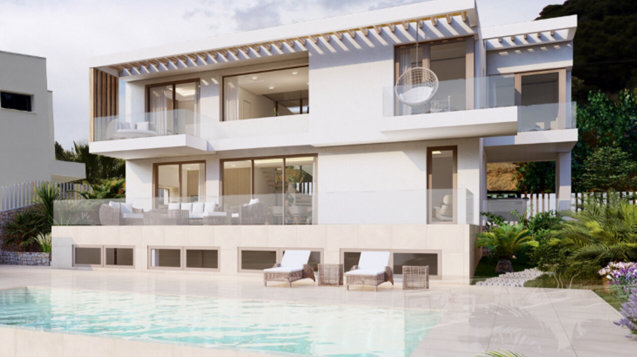 Brand new modern villa with stunning mountain and sea views located in the picturesque Mijas area!