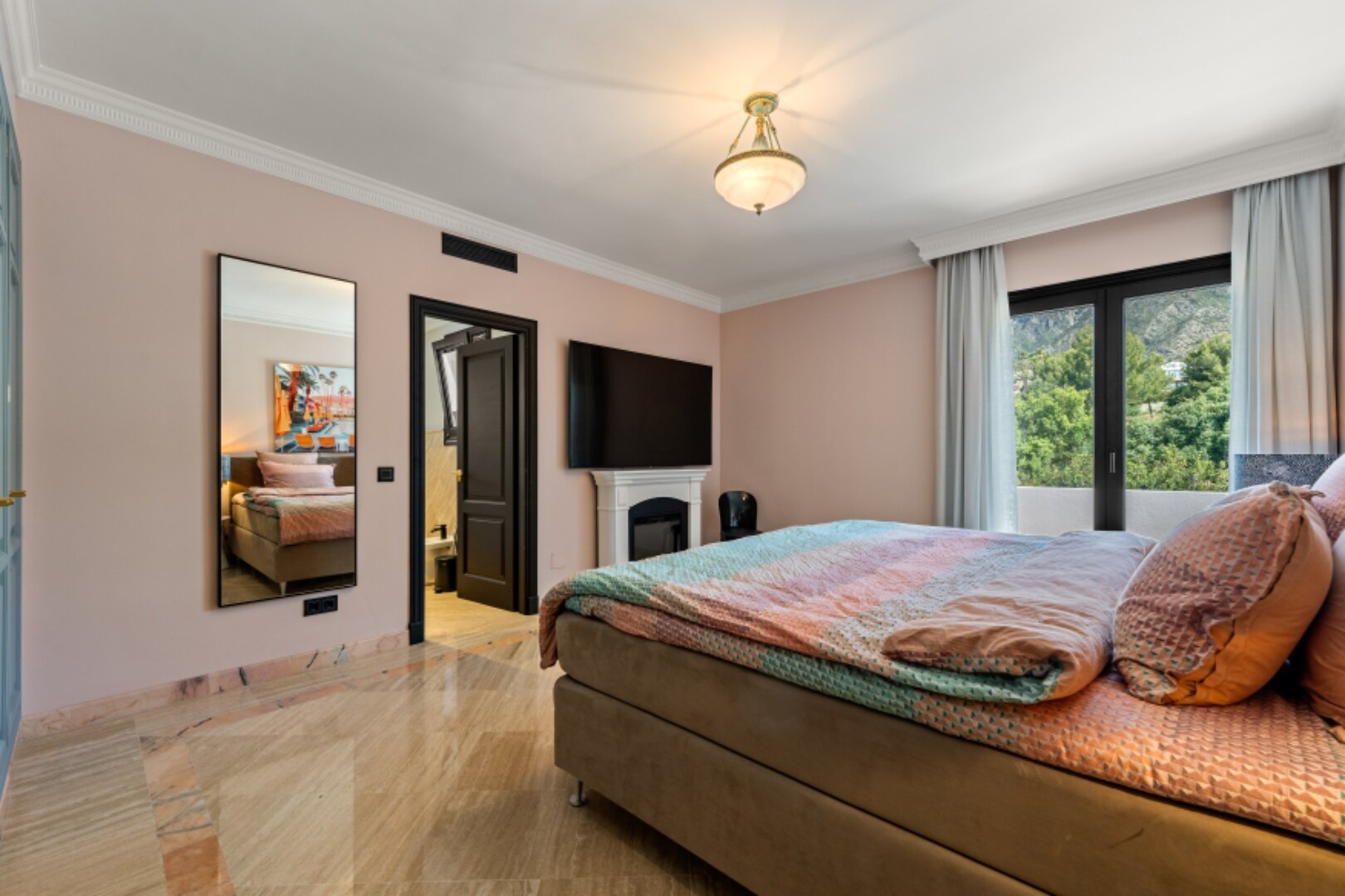 Incredible 4 bedroom duplex penthouse within prestigious gated community offers stunning views