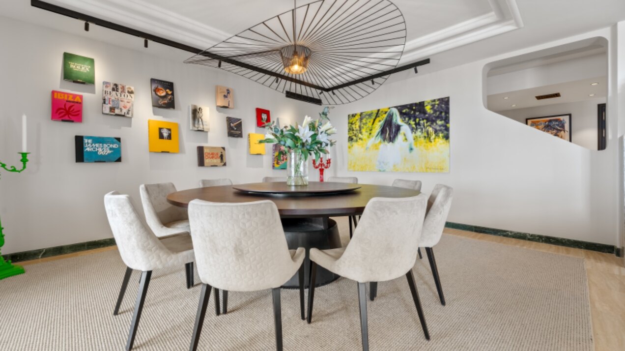 Incredible 4 bedroom duplex penthouse within prestigious gated community offers stunning views