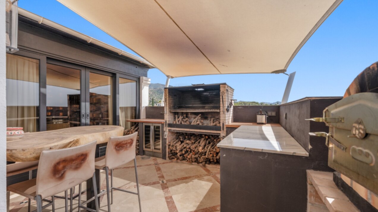Incredible 4 bedroom duplex penthouse within prestigious gated community offers stunning views