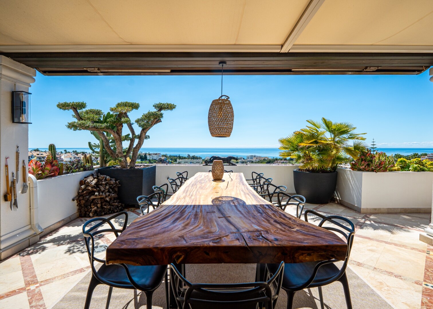 Incredible 4 bedroom duplex penthouse within prestigious gated community offers stunning views