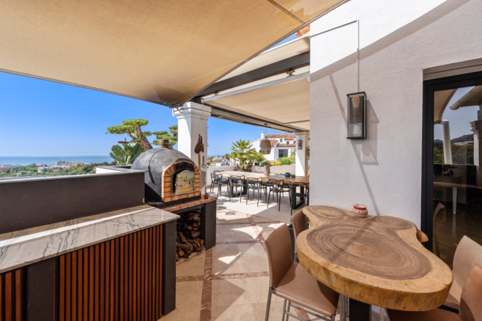 Incredible 4 bedroom duplex penthouse within prestigious gated community offers stunning views