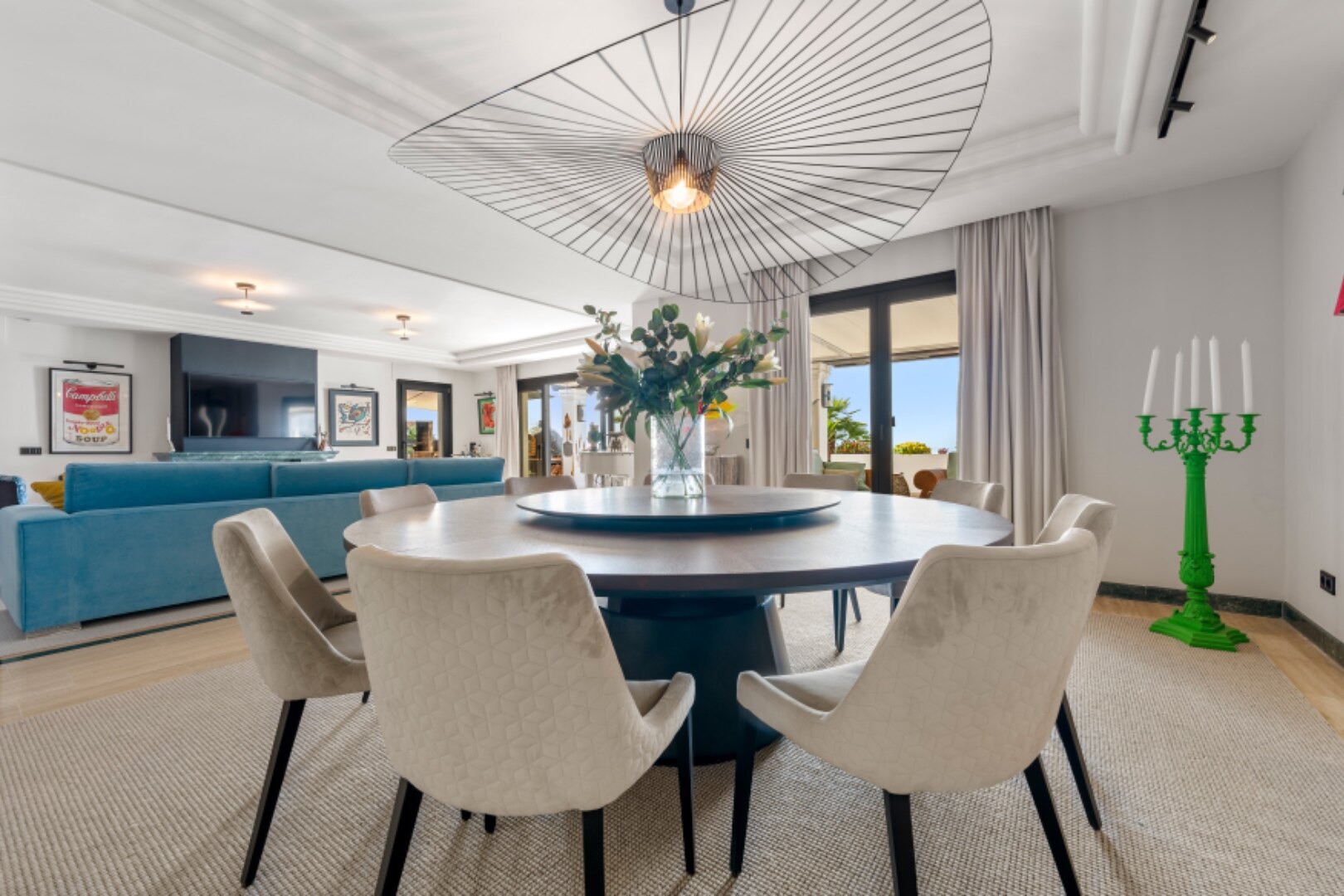 Incredible 4 bedroom duplex penthouse within prestigious gated community offers stunning views