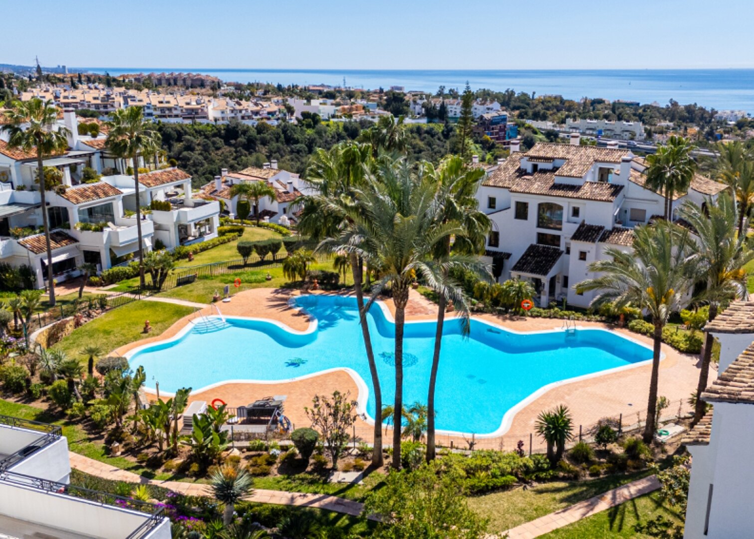 Incredible 4 bedroom duplex penthouse within prestigious gated community offers stunning views