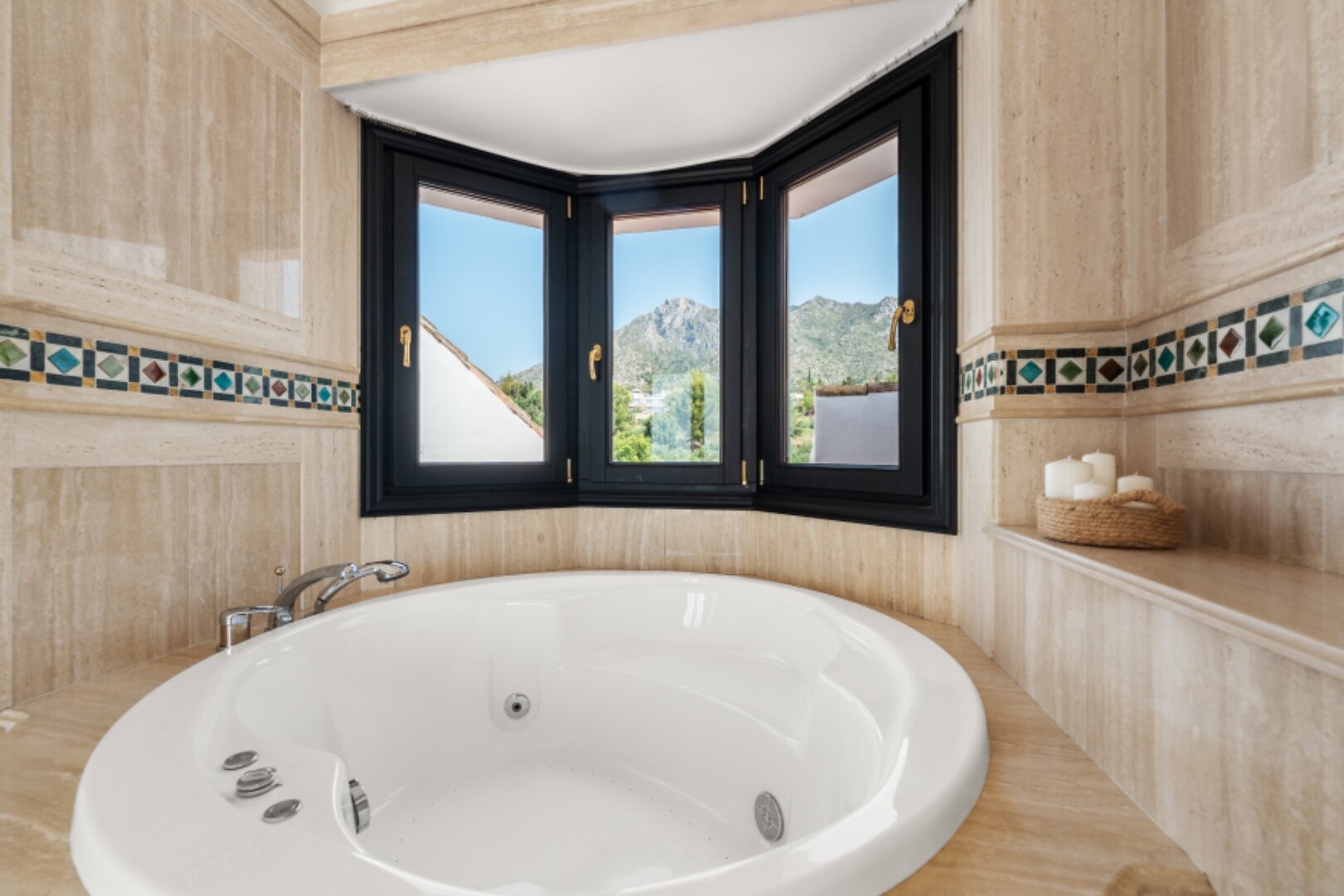 Incredible 4 bedroom duplex penthouse within prestigious gated community offers stunning views