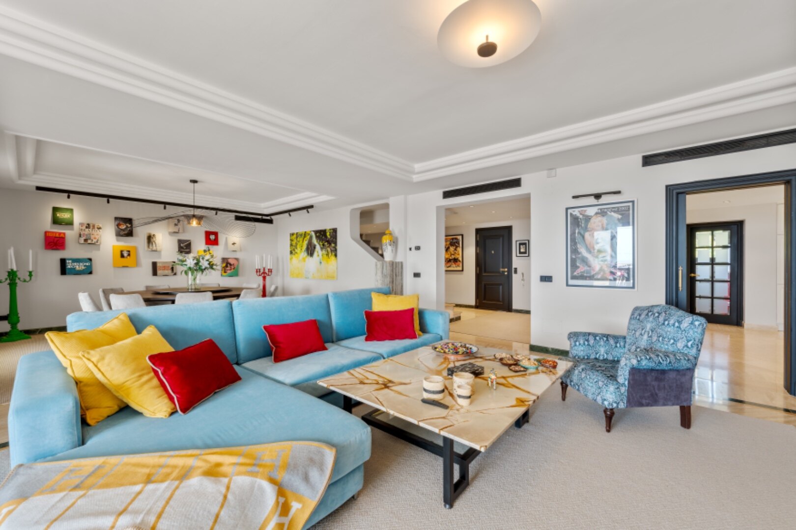 Incredible 4 bedroom duplex penthouse within prestigious gated community offers stunning views