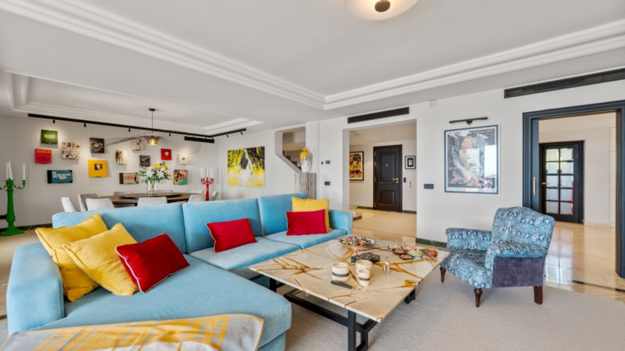 Incredible 4 bedroom duplex penthouse within prestigious gated community offers stunning views