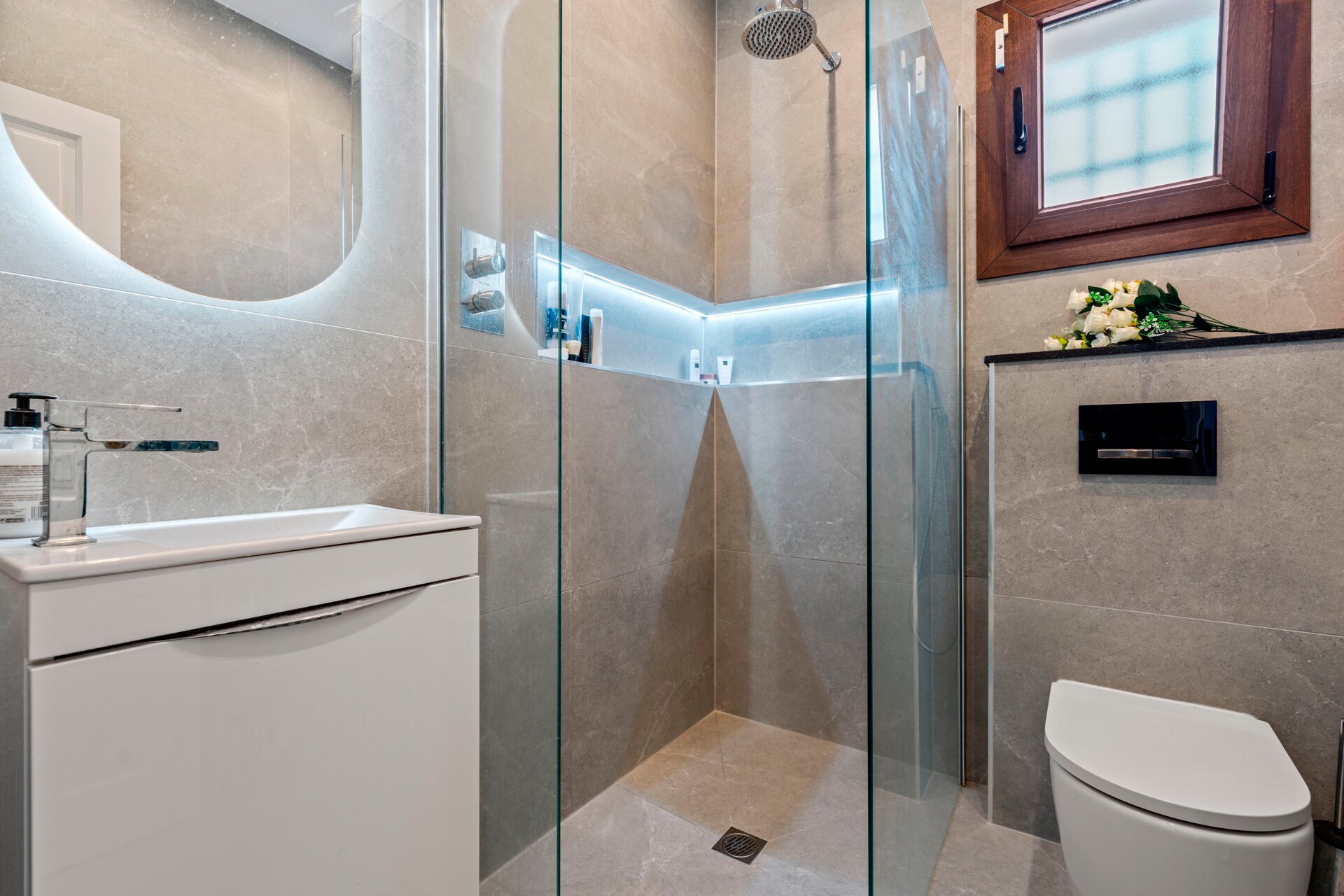 Renovated classic style villa with breathtaking panoramic sea views from both levels.