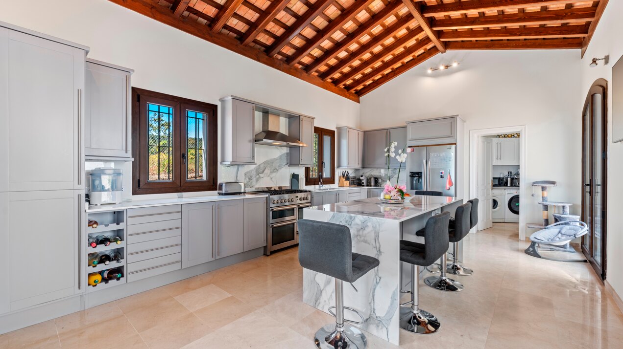 Renovated classic style villa with breathtaking panoramic sea views from both levels.