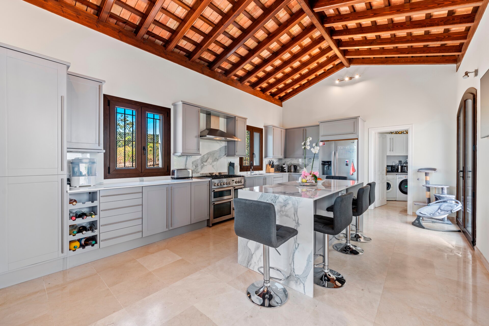 Renovated classic style villa with breathtaking panoramic sea views from both levels.