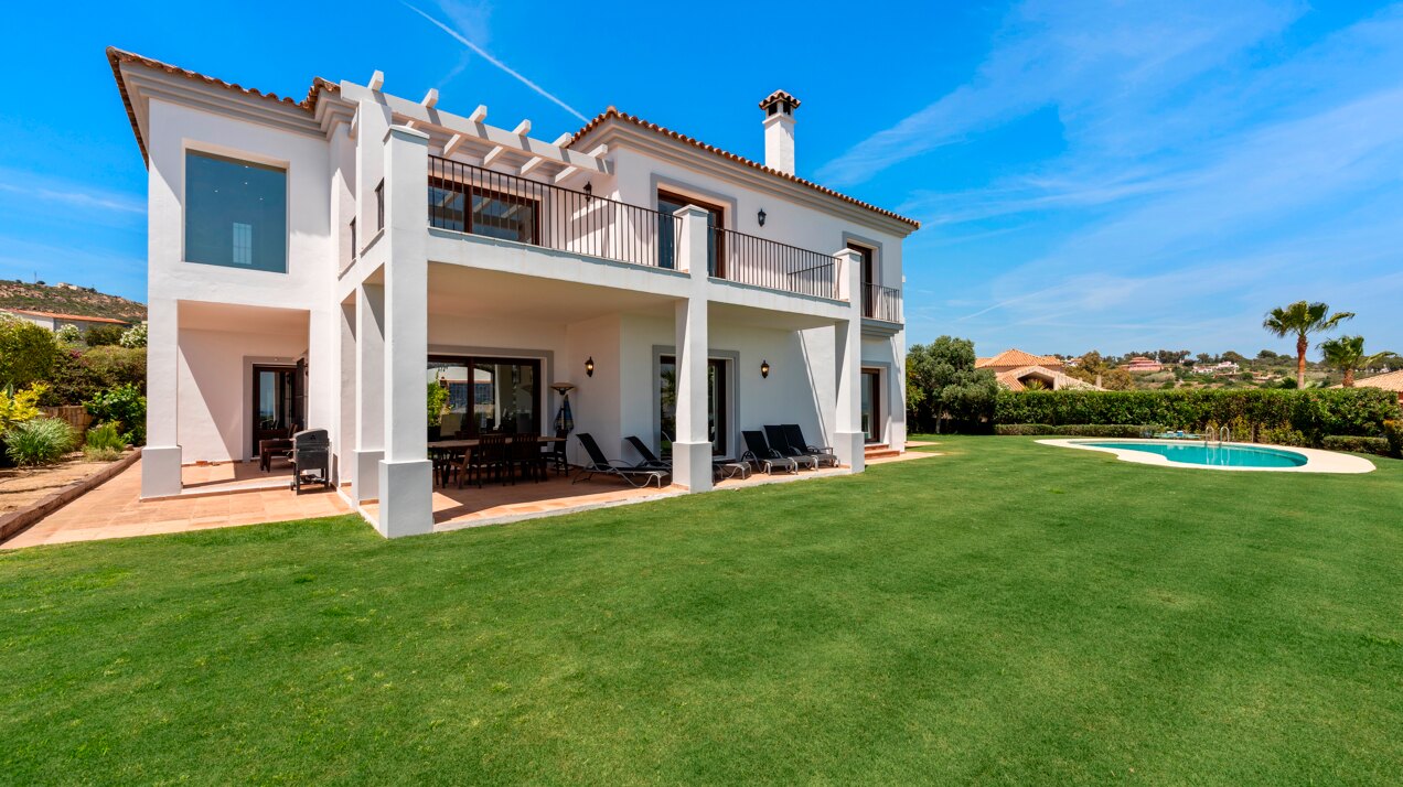 Renovated classic style villa with breathtaking panoramic sea views from both levels.