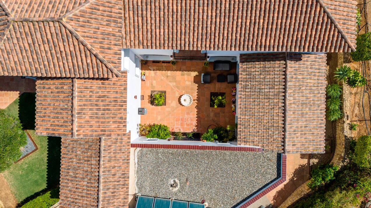 Renovated classic style villa with breathtaking panoramic sea views from both levels.
