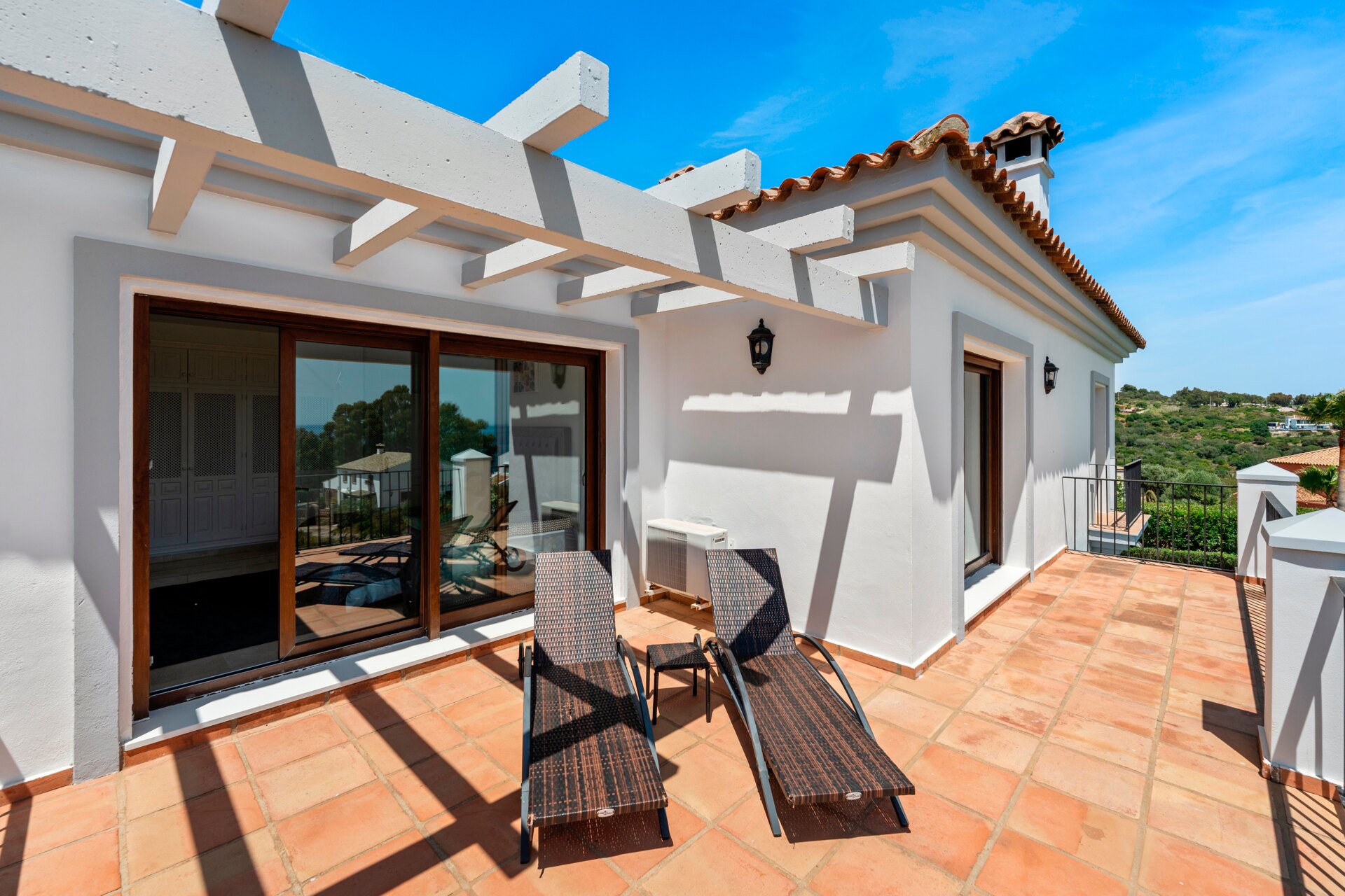 Renovated classic style villa with breathtaking panoramic sea views from both levels.